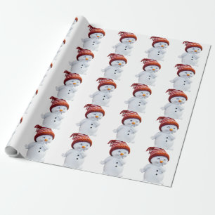 PAPEL DE PRESENTE SNOWMAN BONITO