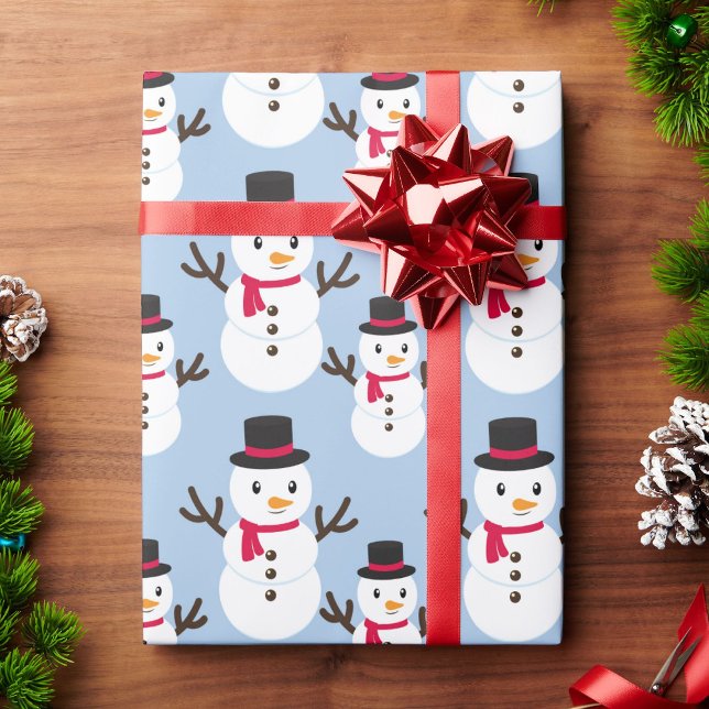 Papel De Presente Snowman Christmas Giftwrap Roll of (Criador carregado)