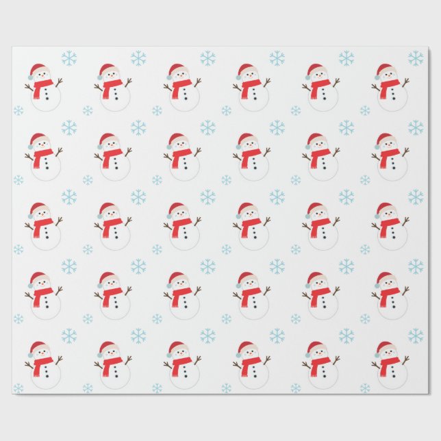 Papel De Presente SNOWMAN sock for warm decor Christmas (Aberto)