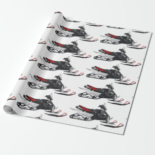 Papel De Presente Snowmobile