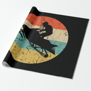 Papel De Presente Snowmobile Retro Style Snowmobiling