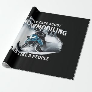 Papel De Presente Snowmobiling Funny Snowmobile