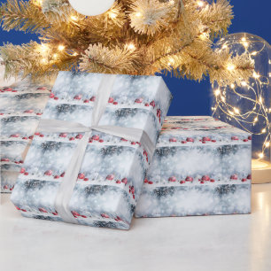 Papel De Presente Snowy Christmas