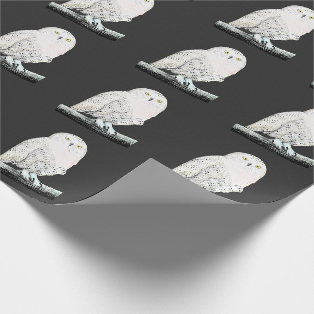 Papel De Presente Snowy Owl (Ponta)