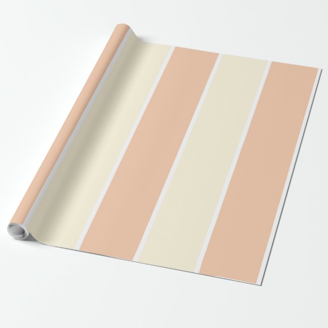 Papel De Presente Soft Color Vertical Stripe Pattern Design (Desenrolado)
