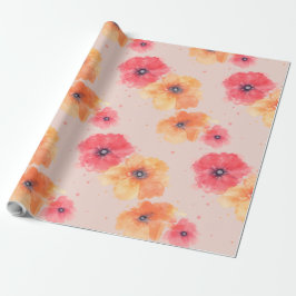 Papel De Presente Soft Floral Blooms Wrapping Paper 