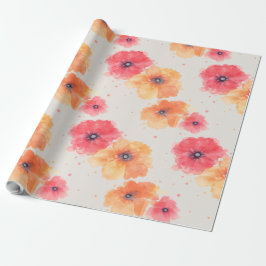 Papel De Presente Soft Floral Blooms Wrapping Paper 