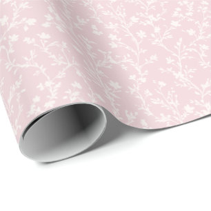 Papel De Presente Soft Meadow Neutro - Rosa Bege