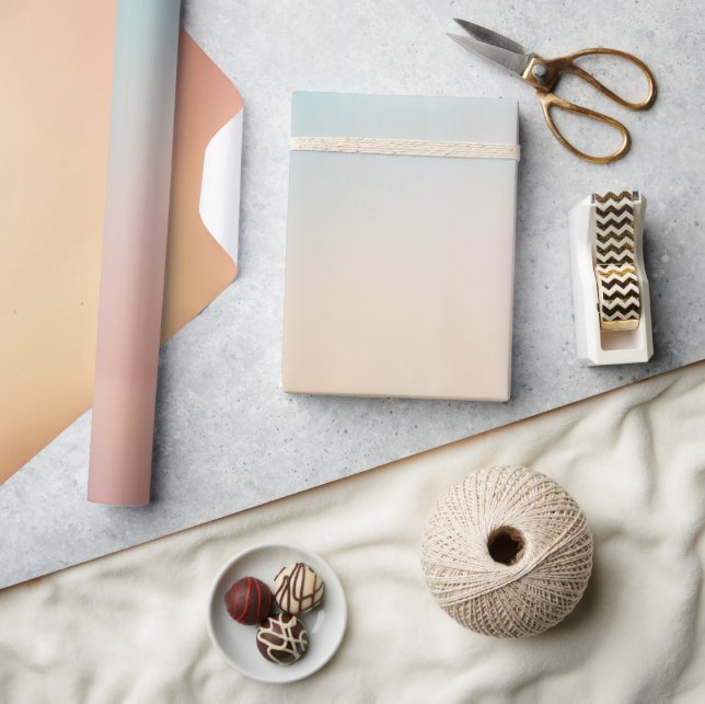 Papel De Presente Soft Pastel Aesthetic Wrapping Paper (Artesanato)