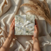 Soft White Hydrangea Floral Pattern