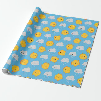 Papel De Presente Sol e Chuva Kawaii