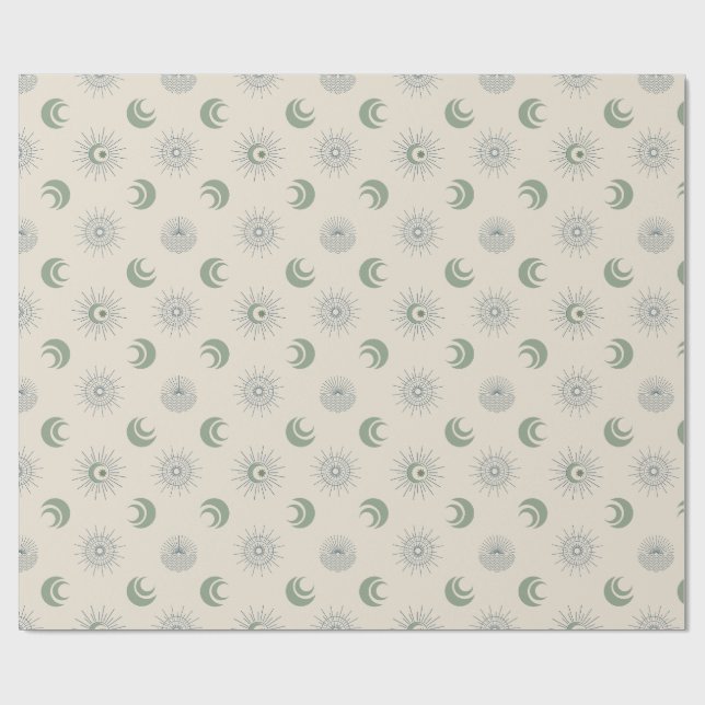 Papel De Presente Sol e Lua em Harmonia! (Aberto)