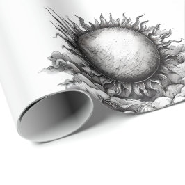 Papel De Presente Sol Nublado