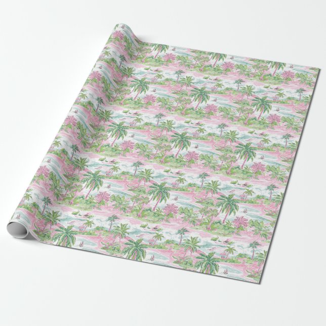 Papel De Presente Sol tropical aquece a alma (Desenrolado)