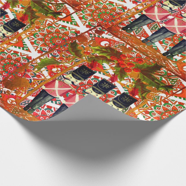 Papel De Presente Soldado de Frame Holly Trio (Ponta)