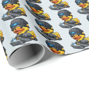 Papel De Presente Soldador Pato de Borracha