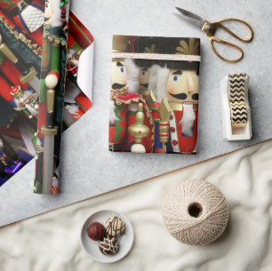 Papel De Presente Soldados de Natal de Noz
