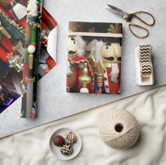 Papel De Presente Soldados de Natal de Noz