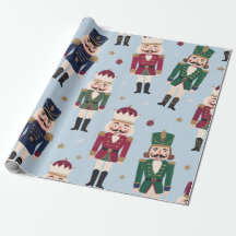 Soldados Esquilos de Natal Azul Claro Caprichosos