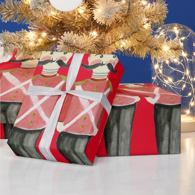 Papel De Presente Soldados Nutcracker (Feriados)