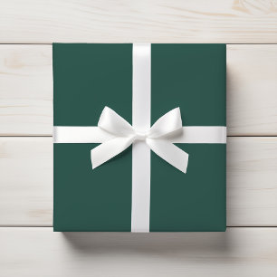 Papel De Presente Sólido de Seafoam Verde Profundo