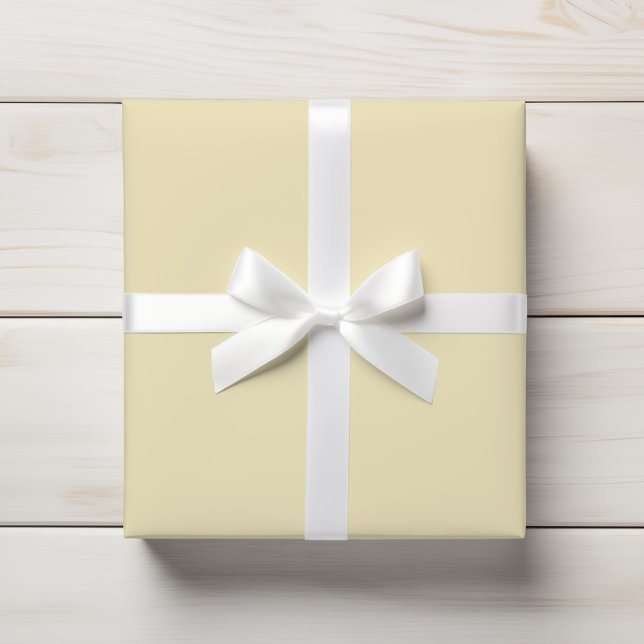 Papel De Presente Solo Amarelo Amarelo de Pastel Suave (Criador carregado)