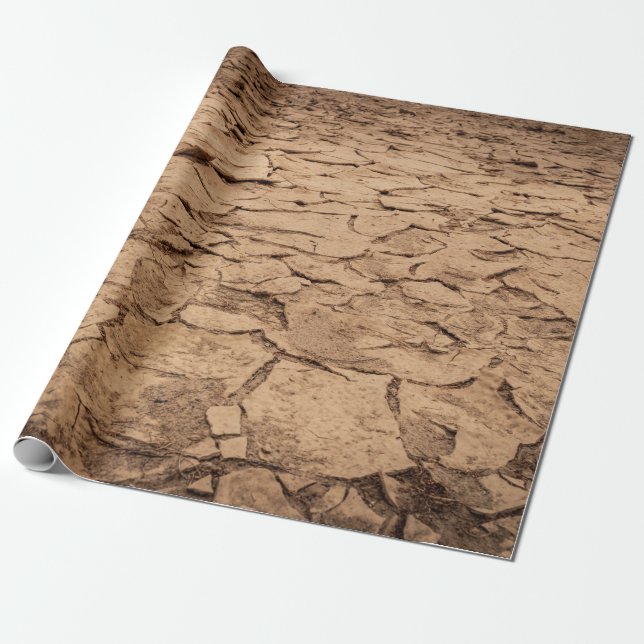 Papel De Presente Solo castanho (Desenrolado)