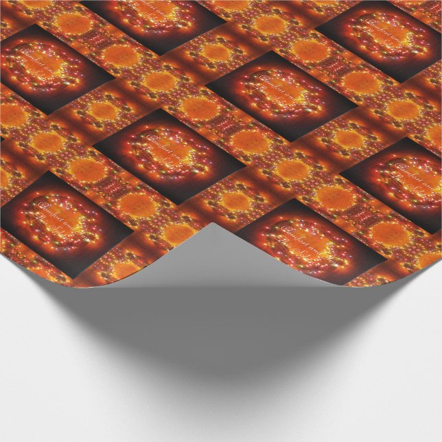 Papel De Presente Solstício Inverno Luzes de Fareia (Ponta)