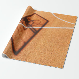 Papel De Presente Sombra do aro de basquete