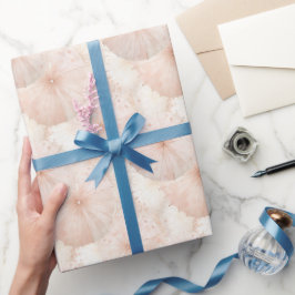 Papel De Presente Sombrinhas Cor-de-rosa Aniversário