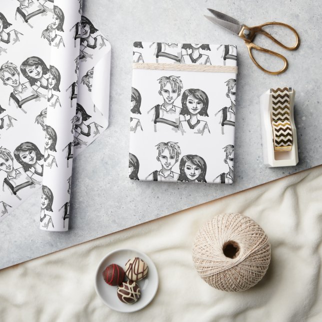Papel De Presente Son and Daughter Day (Artesanato)