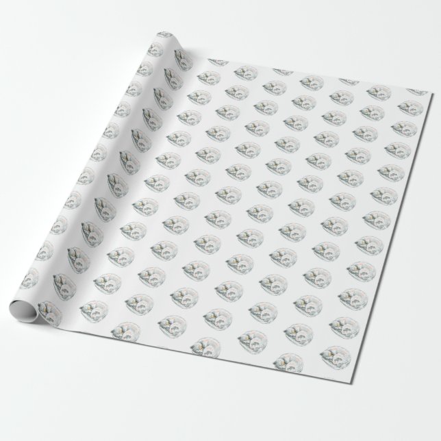 Papel De Presente Soneca de Gato (Desenrolado)