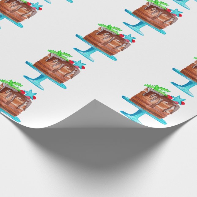Papel De Presente Sonhando com um bom Natal! (Ponta)