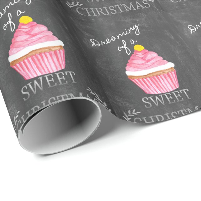 Papel De Presente Sonhando com um bom Natal! (Ponta do rolo)