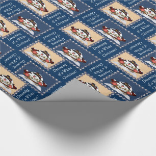 Papel De Presente Sonhando com um Natal Branco