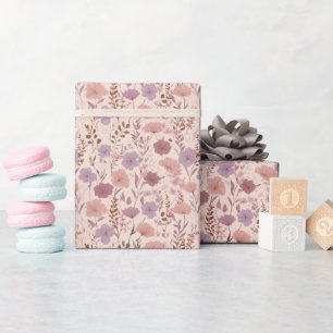 Papel De Presente Sonho de Prado de Flores Silvestres