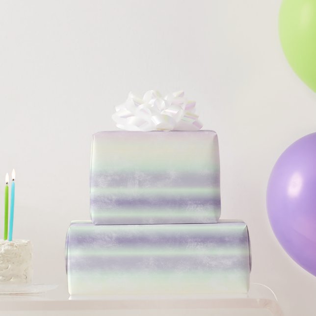 Papel De Presente Sonho de Unicórnio Branco Roxo (Presentes para festas)