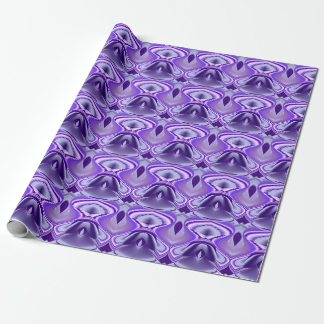 Papel De Presente Sonho Purple Rainbow (Desenrolado)