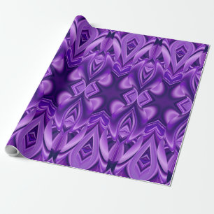 Papel De Presente Sonho Roxo, Abstrato Fantasia Arco-Íris
