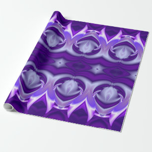Papel De Presente Sonho Roxo, Abstrato Fantasy Arte Arco-Íris