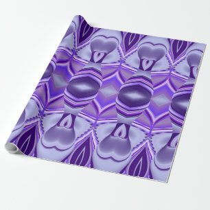 Papel De Presente Sonho Roxo, Abstrato Fantasy Arte Arco-Íris