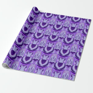 Papel De Presente Sonho Roxo Arco-íris