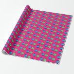 Papel De Presente Sonhos a Rosa - Chanukah<br><div class="desc">Dreidles on Pink - Papel de Moldagem Chanukah</div>