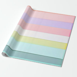 Papel De Presente Sonhos de Pastel: Arte Delicada em Linha