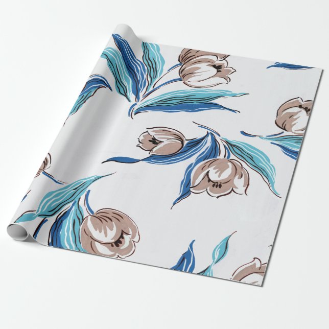 Papel De Presente Sonhos florais #9 em Susiejayne (Desenrolado)