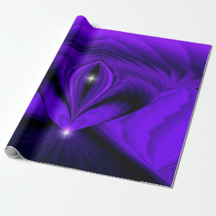 Papel De Presente Sonhos Roxos Arco-Íris, Duas Estrelas