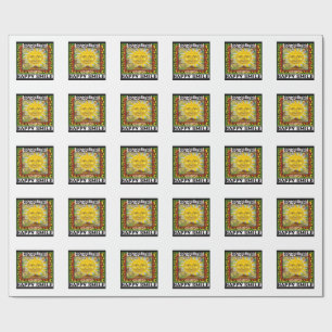 Papel De Presente Sorriso feliz rasta abençoado