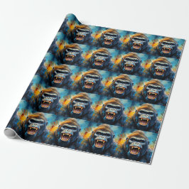Papel De Presente Sorriso Gorila