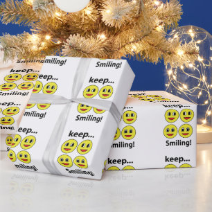 Papel De Presente Sorriso Rosto Sorridente Continue Sorrindo Sorriso
