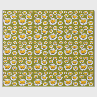 Papel De Presente Sorrisos Alegres de Camomilas